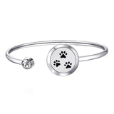 20mm With Magnet Can Wiggle Up and Down Aroma Locket Stainless Steel Bangle Essential Oils Diffuser Locket Bracelet (Dropship)